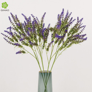 Flores Artificiales de Lavanda QIHAO, Seda de Alta Simulación, Decoración para Bodas y Hogar, 24 Ramas - Product Image 1