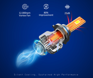 Ampoules de phare de voiture LED Tri Copper H7 180W 18000LM 12V H8 H7 H11 9005 HB4 9006 9012 H4 Feux antibrouillard LED Faisceau de croisement/route - Product Image 4