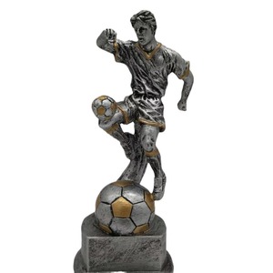 Resin Soccer <b>Trophy</b> With Player Figure And Ball Sports Award For Football Enthusiasts - Product Image 5