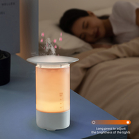 Nouveauté : Humidificateur d'air électrique USB à ultrasons en plastique français avec LED, diffuseur d'huiles essentielles 100 ml, 7 couleurs changeantes