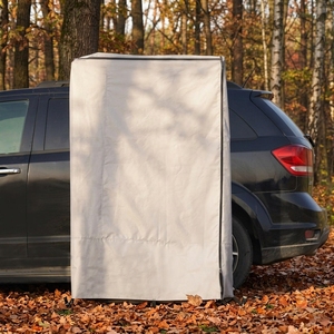 Tenda Doccia Pop-Up Portatile da Campeggio con Finestra, Borsa per il Trasporto, Spogliatoio Istantaneo per Esterni, Spiaggia, Escursionismo, Toilette, in Vinile Oxford >3000mm - Product Image 6
