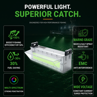 Prix d'usine 700W Lampe de pêche LED sous-marine vert cyan pour la pêche nocturne, attirant calamar et thon en eaux profondes