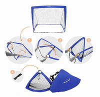 But de football portable pliable en fibre de verre 4x3FT de haute qualité, vente directe usine, facilement démontable pour l'entraînement des enfants