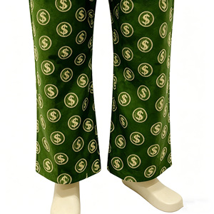 <span class=keywords><strong>Costume</strong></span> da Pimp con Stampa del Simbolo del Dollaro Verde, Completo a 2 Pezzi, Unisex per Adulti, Outfit Retrò da Gangster per Halloween e Carnevale - Product Image 6