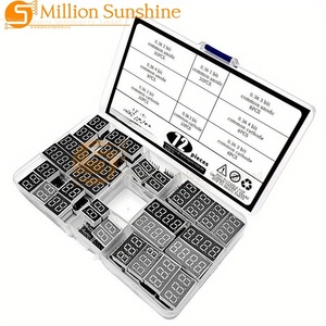 72 pccs 0.36in नेतृत्व डिजिटल डिस्प्ले किट 8 मान 1/<span class=keywords><strong>2</strong></span>/<span class=keywords><strong>3</strong></span>/4 अंक लाल आम एनोड कैथोड के लिए - Product Image 4