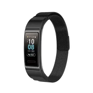 Bracelet magnétique milanais pour <span class=keywords><strong>Huawei</strong></span> <span class=keywords><strong>Band</strong></span> <span class=keywords><strong>4</strong></span> Pro Boucle magnétique en métal Correa pour <span class=keywords><strong>Huawei</strong></span> <span class=keywords><strong>Band</strong></span> 3 Pro Bracelet en métal Correa - Product Image 1