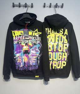 Nouvelle vente chaude C'EST UN BEAUCOUP ÉNORME DE COUPH SIROP Top Qualité Heavyweight 100% Coton Hommes Cartoon sweat Hoodies - Product Image 1