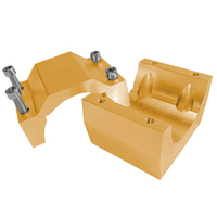 Support de moteur de pince de broche en aluminium de 52mm avec vis 4 pièces pour support de montage de moteur de Machine de routeur de gravure CNC
