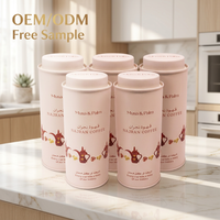 Boîte en métal vide de luxe personnalisée 50g 100g hermétique pour poudre de matcha, qualité alimentaire, écologique, pour café et thé