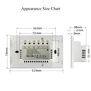 Chúng tôi standards1/2/3/4 băng đảng AU ánh sáng cảm ứng interruptor intelligente ZigBee thông minh cảm ứng tường chuyển đổi nhà không có dây trung tính - Product Image 3