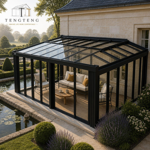 Terraza <span class=keywords><strong>de</strong></span> Cristal con Reducción <span class=keywords><strong>de</strong></span> Ruido, Estructura con Recubrimiento en Polvo, Fácil Instalación y Construcción Duradera para Clubes <span class=keywords><strong>de</strong></span> Golf - Product Image 2