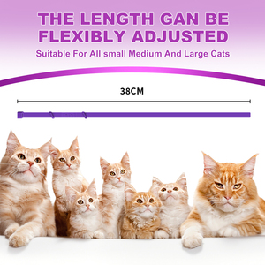 4 gói có thể điều chỉnh làm dịu cổ áo cho mèo làm dịu mèo làm dịu Vòng cổ lo lắng giảm căng thẳng Pheromone cho mèo kéo dài 60 ngày - Product Image 3