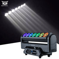 Lumière de scène LED murale rotative 7x15W Pixel Blade 4 en 1 RGBW pour Noël, DMX512, intérieur, pour parc à thème, DJ, scène, discothèque