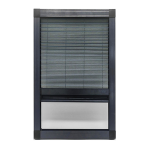 Pantalla de puerta deslizante plisada retráctil de diseño moderno, pantalla de insectos Plisse de poliéster <span class=keywords><strong>para</strong></span> mosquitera de baño - Product Image 4