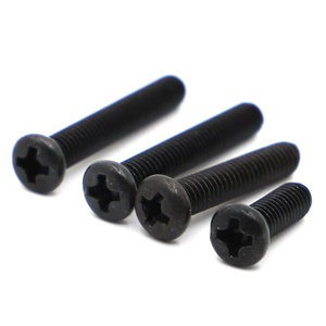 Đen M1.2 M1.4 <span class=keywords><strong>M4</strong></span> Pan Đầu chữ thập vít lõm gb818 din7985 cho thiết bị điện tử nhỏ kích thước nhỏ Phillips vít - Product Image 5