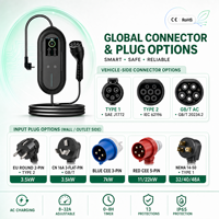 Chargeur EV portable de type 1 J1772 16A 3,5 kW 110 V 220 V avec prise NEMA 5-15 IC-CPD LCD pour Tesla Nissan Leaf Chevrolet Bolt