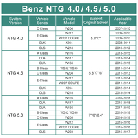 Boîtier de décodage audio pour voiture avec CarPlay sans fil et Android Auto HFmidia pour Mercedes Benz Classe A/B/C/E GLK CLS W176 W205 W204 A207
