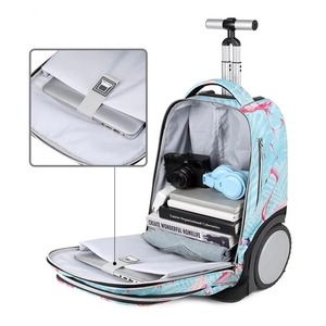 Eco-friendly Wheeled Bagpack New Design Colorful Printed Kids Backpack with <strong>Wheels</strong> School Bag Bookbag <strong>Rucksack</strong> for Students - Product Image 2