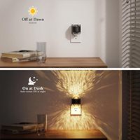 Projecteur de lumière nocturne LOHAS, 3 CCT, design diamant, projecteur d'étoiles dynamique, lumière nocturne du crépuscule à l'aube pour chambre à coucher, salle de bain