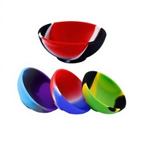 Bol en silicone pour la maison, personnalisé, multicolores, 50 mm, bol de rangement pour la cuisine, accessoires pour fumer du tabac et des herbes