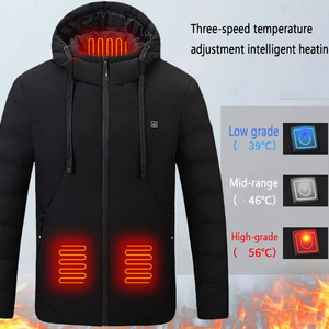 แจ็กเก็ตอุ่นให้ความอบอุ่นมีช่องเสียบ USB สำหรับฤดูหนาวสำหรับผู้ชาย - Product Image 4