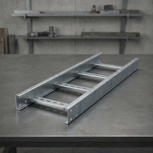 Support de câbles en acier galvanisé pour échelle, support de câbles industriel pour la pose de câbles réseau en construction - Product Image 1