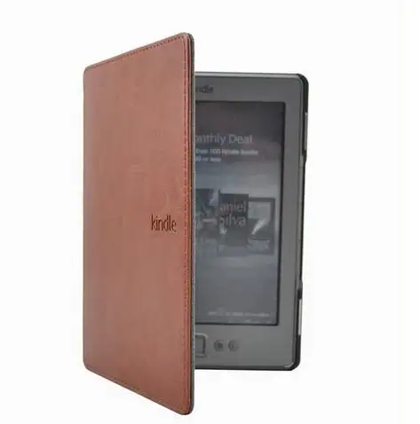 PU Leather Case for Kindle 4/5 E-book Reader 6" Inch Cover (not fit for kindle touch)