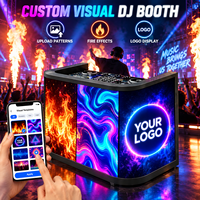 Écran LED P2.5 pliable à logo personnalisé et à changement de couleur pour stand DJ, idéal pour la location d'écrans lors de concerts et événements en club