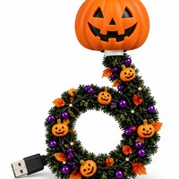Projecteur de citrouille d'Halloween et de Noël, veilleuse, lampe de projection fantôme, chauve-souris, araignée, étoile, lune, guirlande lumineuse LED, décoration de table