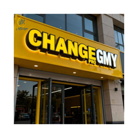 Enseigne LED pour entreprise, logo 3D, lettres en relief, publicité électronique, devanture de magasin, enseigne LED 3D pour entreprise, enseigne de magasin de tabac