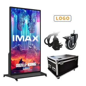 100 "85" 75 "Indoor Ultra-schmale Lünette Monitor Totem 4k Digital Signage und Displays Werbe bildschirm LED/LCD-Display Kiosk
