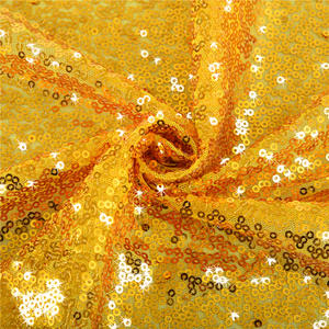 Chemin de table à paillettes brodé de paillettes étoilées tissées personnalisées de couleur unie pour les décorations d'hôtel et de mariage - Product Image 4