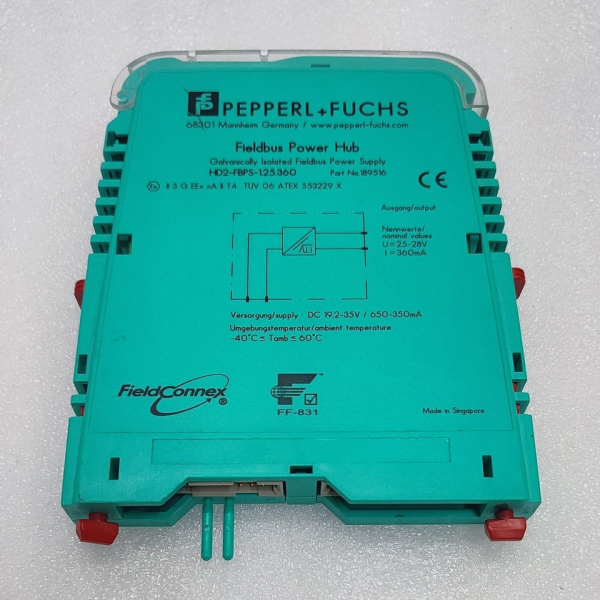 Plc Hd2-fbps-1.25.360 Fieldbus Power Hub Supply Module P/n: 189516 for Warranty Product