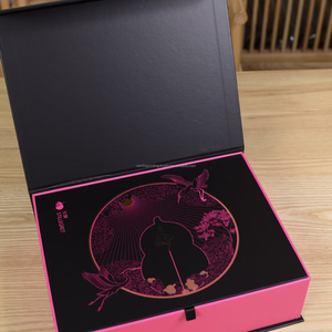 Caja de papel magnética de lujo para embalaje de madera de agar, caja de regalo rígida con logotipo personalizado de fábrica - Product Image 5