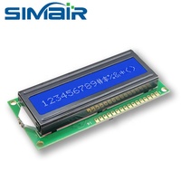 Écran LCD I2C COB STN personnalisé en gros, écran bleu, série IIC 5V 161 16*1 16x1 1601 Caractères