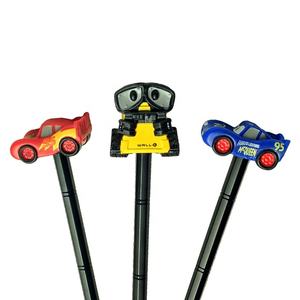 Custom Small Rubber TPR Car Model Toy Cartoon Anime Ooshies Car Pencil Topper gomma PVC Car Figure Toys - Product Image 3