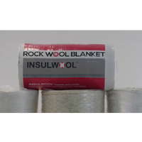 Isolation de toiture en laine minérale de basalte, ignifuge, insonorisante, avec treillis métallique galvanisé, 100 kg/m3, 50 mm, couverture en laine de roche, écologique