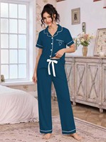 Ensemble de pyjama en flanelle à manches longues, style européen et américain, chaud, confortable, respirant, élastique, doux, à motif diamant doré, collection 2026