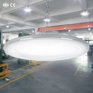 Bas <span class=keywords><strong>prix</strong></span> 100-600W IP65 conception de crochet en métal en aluminium intelligent nouvel entrepôt ufo anti-éblouissement led lumière haute baie - Product Image 1