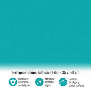 Petronas Vert Film PVC de protection de peinture auto-cicatrisant 35X50 cm Emballage de fenêtre brillant Adhésif à changement de couleur - Product Image 1