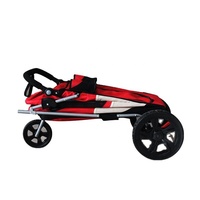 La meilleure vente de poussette 3 roues avec freins pour grand chien grande poussette pour chien grande poussette pour animaux de compagnie avec grandes roues