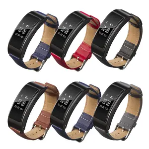 Bracelet montre en cuir véritable lisse pour TIMEX TW2T35400 TW2T35900 Smartwatch Bracelet pour Huawei Talkband B6 B3 16mm