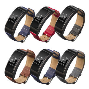 Bracelet montre en cuir véritable lisse pour <span class=keywords><strong>TIMEX</strong></span> TW2T35400 TW2T35900 Smartwatch Bracelet pour Huawei Talkband B6 B3 16mm - Product Image 1