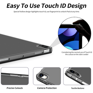 Tri-fold đứng Folio chống sốc bảo vệ trường hợp thông minh bìa cho <span class=keywords><strong>iPad</strong></span> Air 4 5 gen 10.9 inch trường hợp - Product Image 2