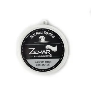 สายกีตาร์อะคูสติกทำจาก Zemar,สายกีตาร์อะคูสติกสีบรอนซ์012-053จากเกาหลีเคลือบกันสนิม