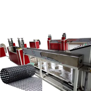 Fiberglass /PP/ PET Geogrid strip extrusion Production line/New automatic geogrid welding equipment