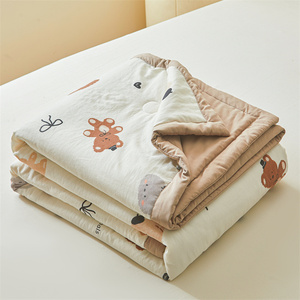 Edredón de dibujos animados para aire acondicionado Clase a algodón lavado Regalo Edredón de verano Niños Bebé 100% Edredón de algodón - Product Image 3