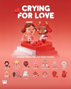 POP MART Officiel Crybaby Crying for Love Series Blind Box - Lot de 12 figurines en vinyle scellées, boîte mystère, vente en gros - Product Image 3