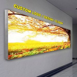 Boîte à lumière verticale double face à film souple rétroéclairée par LED haute luminosité pour extérieur, à fixation murale - Product Image 1