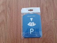Minuterie de disque de stationnement en plastique multifonction 3 en 1 avec grattoir à glace et chariot à pièces